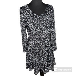Madison‎ + Hudson Black Floral Dress